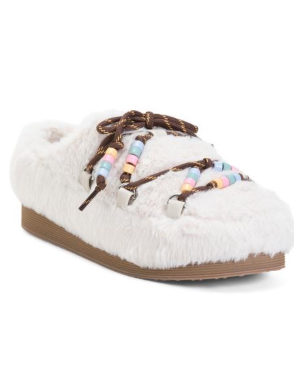BC FOOTWEAR Faux Fur cozy mules
